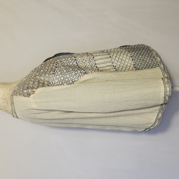 Madison Multiples Embroidered Studded Round Neck Southwestern Jacket Topper SZ L - Picture 7 of 15